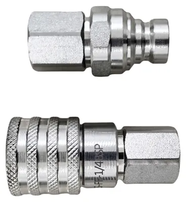 Obrázek produktu pro Hydraulické rychlospojky M16-M14, přímé, bez ventilu, pro minirypadla