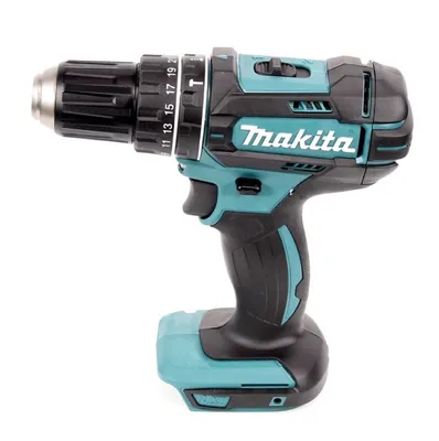 Produktbild von Makita DHP 482 RF1J Akku Schlagbohrschrauber 18V 62Nm im Makpac + 3,0 Ah Akku + Ladegerät + Bit & Bohrer-Set 100-teilig