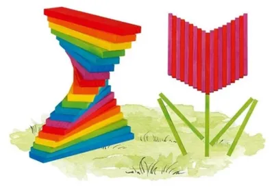 Immagine prodotto di Goki blocchi da costruzione colorati scatola giocattolo educativo 200 pezzi