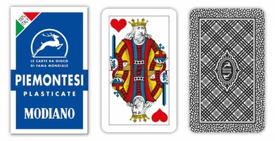 Produktbild von Modiano Piemontesi 3 Regionale Spielkarten Blau 300060