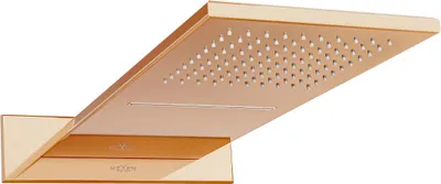Produktbild von Mexen Waterfall Regendusche Slim 50 x 22 cm, Roségold - 79190-60