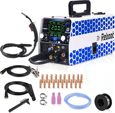 Immagine prodotto di Saldatrice multifunzione 5-in-1 MIG con display a LED e controllo di sinergia - 200 A, 230V