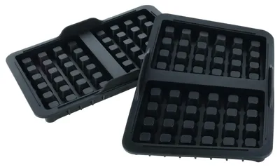 Produktbild von vhbw 2x Waffeleinsatz kompatibel mit Ninja AirFryer AF400EU, AF451EU, AF500EU Heißluftfritteusen - Silikon, BPA-frei, Spülmaschinenfest