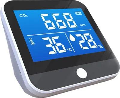 Produktbild von Drahtlose Wetterstation mit PM2-Sensor, CO2-, Temperatur- und Feuchtigkeitsmesser