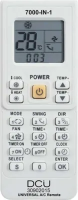 Produktbild von DCU Advance Tecnologic 30902015 a kabellose RF-Fernbedienung TV, Tuner de TV, Receiver de Fernseh-Tasten