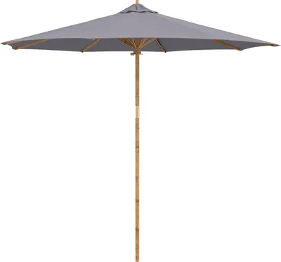 Zdjęcie produktu dla Parasolka ogrodowa Ciemnoszary Ø 270 x 260 cm Bambus