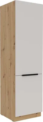 Obrázek produktu pro Potravinová skříň NICOLLA - šířka 60 cm, kašmír / dub artisan