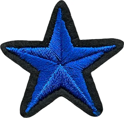 Produktbild von Stern-Eisen-Emblem-Aufnäher, blau