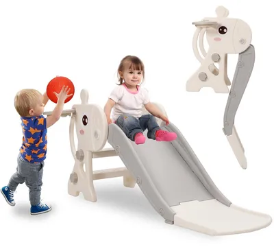 Image de Solidchoice - Toboggan pliable pour enfants, idéal pour une utilisation intérieure et extérieure