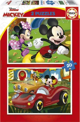 Produktbild von Educa - Puzzle 2x20 Mickey Mouse: Amusement Park - 40-99 dielov