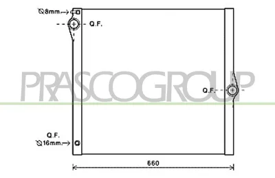 Immagine prodotto di PRASCO BM822R001 Radiatore ad acqua per motore per BMW X5 (E70)