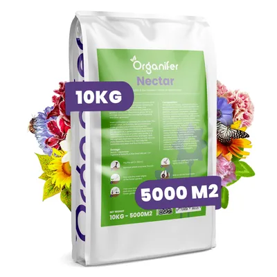 Obrázok produktu pre Motýlie kvety a včelia zmes – nektár – 40 druhov (10 kg na 5000 m2) - Organifer