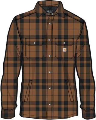 Produktbild von Carhartt Herren Hemdjacke Flannel Sherpa-Lined Shirt Jac | 107017, Farbe:carhartt® brown, Größe:L