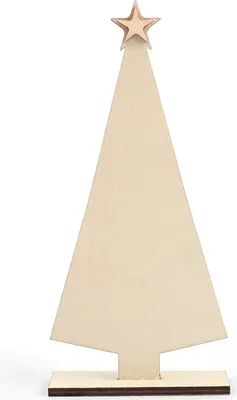 Zdjęcie produktu dla Drewniana choinka do dekoracji - 9 x 19,5 cm