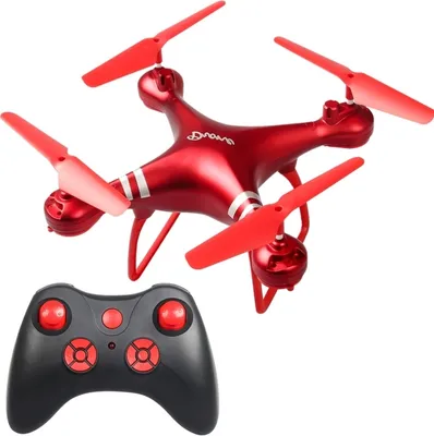 Image de LanSenXi LF608 2.4G 4CH Pliable Wifi FPV Selfie RC Hélicoptère Quadricoptère, sans caméra(Rouge)