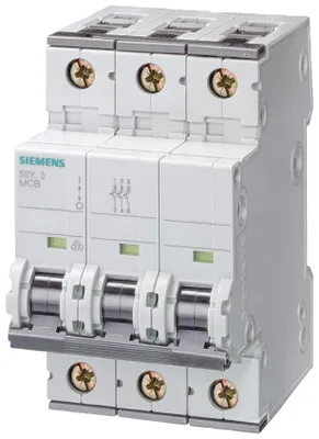 Obrázok produktu pre Siemens Leitungsschutzschalter 16 A 3-polig B (5SY4316-6)