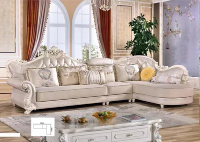 Produktbild von Chesterfield Ecksofa Sofa Couch Polster Möbel Barock Rokoko Stoff Leder