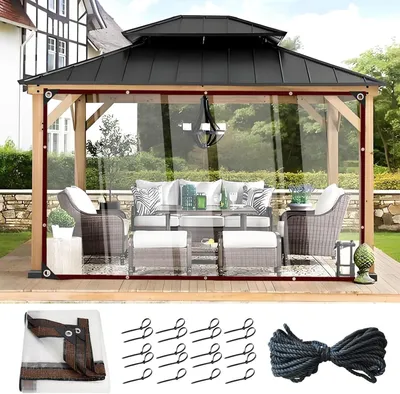 Produktbild von Transparente Plane mit Ösen, 3x6m, staubdicht und wasserdicht