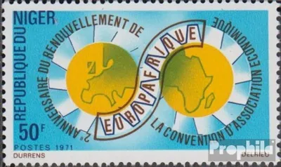 Produktbild von Briefmarken Niger 1971 Mi 299 (kompl.Ausg.) postfrisch Europafrique