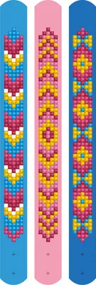 Produktbild von DOTZIES® Original Diamond Painting Armbänder Set „Waves“ 3 Stück 21 x
