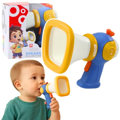 Produktbild von Megafon für Kinder mit Stimmverzerrer und Lichteffekten (blau)