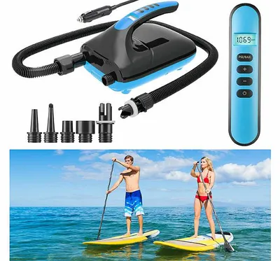 Image de Pompe à air électrique pour bateau pneumatique et planche