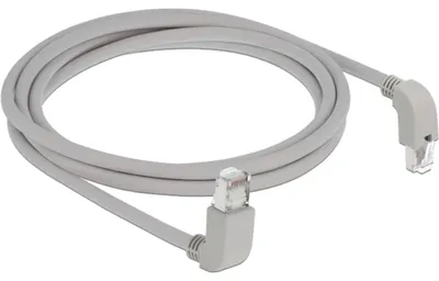 Produktbild von Delock Netzwerkkabel RJ45 Cat.6A S/FTP oben / unten gewinkelt 2 m