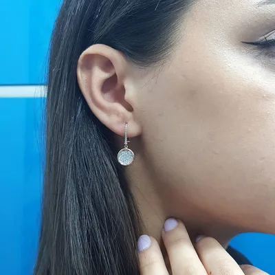 Produktbild von Diamant Vollmond Ohrringe Ohrhänger 585`er 14 Karat Rotgold