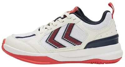 Produktbild von Hummel Dagaz JR Indoor Handballschuhe Sneaker weiss/beige/blau/rot 212121-9806, Schuhgröße:30 EU
