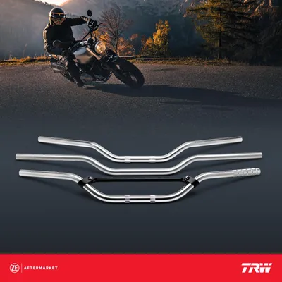 Imagen del producto de TRW MCL136SKK - Manillar tipo "ape hanger" para motocicleta, acero, 920 mm de longitud
