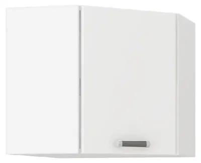 Produktbild von Küchen Eckhängeschrank 58x58 cm für das Modell „Omega 240 Schwarz + Weiss“