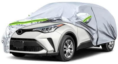 Obrázok produktu pre Vodotesný kryt na auto, určený pre model Toyota C-HR (ročníky 2016-2025), 5-dverový, SUV, striebornej farby