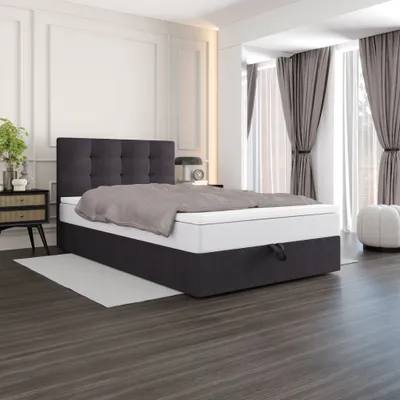 Produktbild von Polsterbett 120x200 DELILAH 4 - dunkelgrau