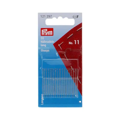 Zdjęcie produktu dla Igły do szycia długie, nr 11, 0,50 x 32 mm, 20 szt.