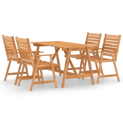 Immagine prodotto di vidaXL Set da pranzo da giardino 5 pezzi in legno massiccio di acacia