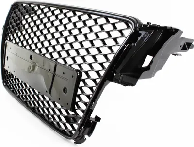Immagine prodotto di Griglia radiatore Griglia sportiva Griglia a nido d'ape Nero lucido per Audi A5 8T da