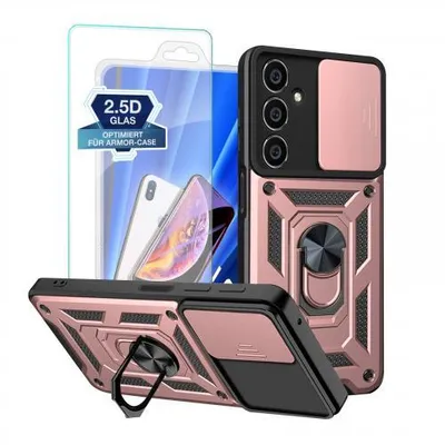 Produktbild von Armor Hülle Camera Protect für Samsung Galaxy S Serie - Farbe: Rosegold + 9H Displayglas  - Modellkompatibilität: Für Samsung Galaxy S23 FE
