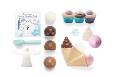 Produktbild von Dantoy THORBJORN Kinder-Spielzeug Eis Cupcake 26 Teile Set Dessertset 4835