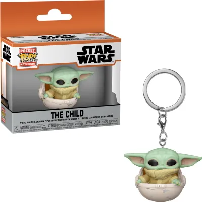Produktbild von Funko Pocket Pop!-Schlüsselanhänger Mandalorianer - Kind im Kanister