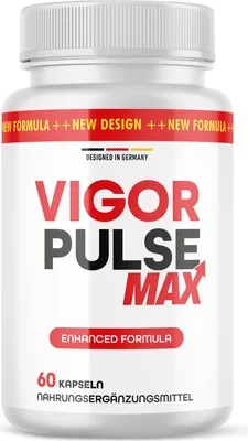Produktbild von Max Vigor Pulse Kapseln | mit L-Arginin, L-Citrullin und Maca | für aktive Männer | 60 Kapseln Inhalt pro Dose