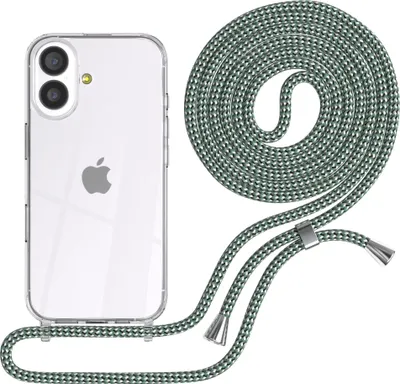 Produktbild von EAZY CASE Handykette mit Hülle für Apple iPhone 17 Backcover Handykette, zum Umhängen in Dunkelrot