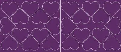 Produktbild von Valentinstag-Herzaufkleber, 7 cm, 24 Stück, lila matt