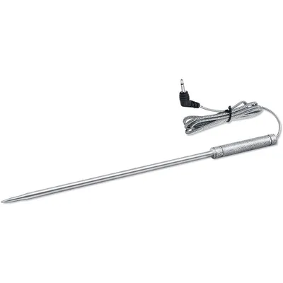 Productafbeelding van ThermoPro vervangingssensor voor digitale thermometer, zilverkleurig, zwarte connector, 1 stuk