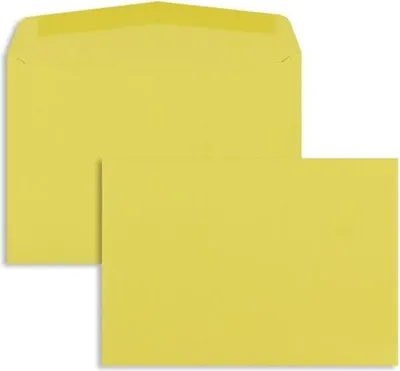 Produktbild von Briefumschläge 120x176mm 80g/qm gummiert VE=1000 Stück intensivgelb