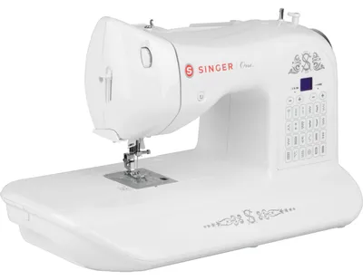 Nähmaschine, 24 Programme, 231 Stiche, LCD, weiß