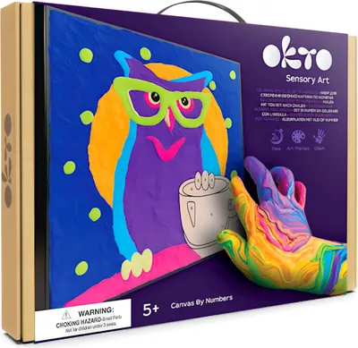 Produktbild von OKTO Sova Mal-Set mit Malen nach Zahlen 29x29 cm