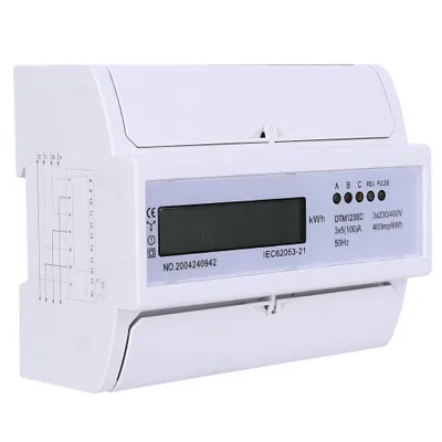 Obrázok produktu pre 230/400 V 5-100 A Spotreba energie Digitálny 3-fázový elektromer s LCD displejom