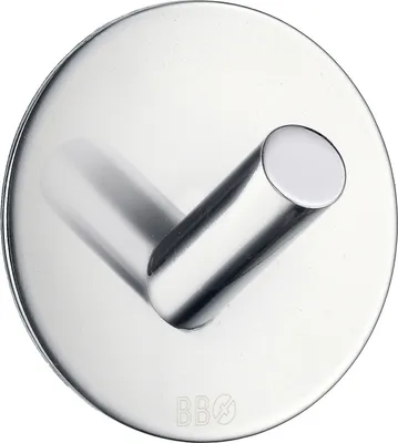 Produktbild von Handtuchhaken - Ø 4,5 cm - Chrom - Messing - selbstklebend
