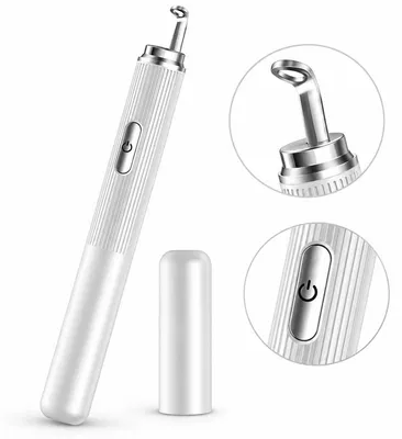 Produktbild von Mitesserentferner mit Kamera Hautreiniger mit 1080P HD Kamera 50facher Vergrößerung LED Licht Wiederaufladbar Weiß