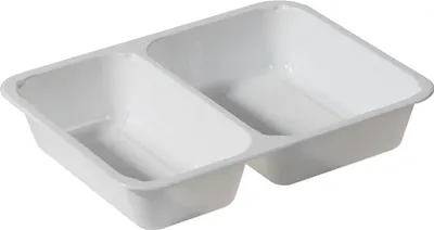 Produktbild von 300x DUNIFORM CPET-Schale 225 x 175 x 43 mm Weiß 2-Teilung